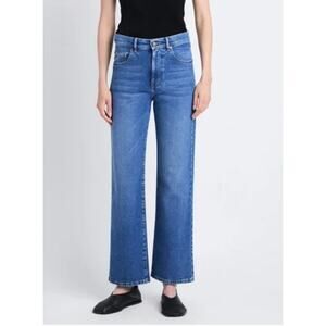 Proenza Schouler Jasper Jean Flared Ankle Medium Blue Sz 29 Boho Sophisticated